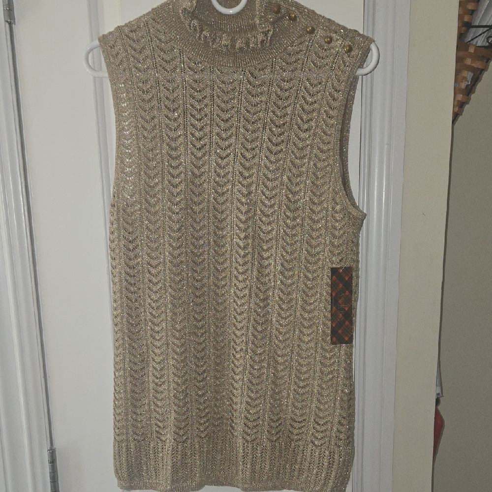 Lauren Ralph Lauren Gold Sleeveless Tunic